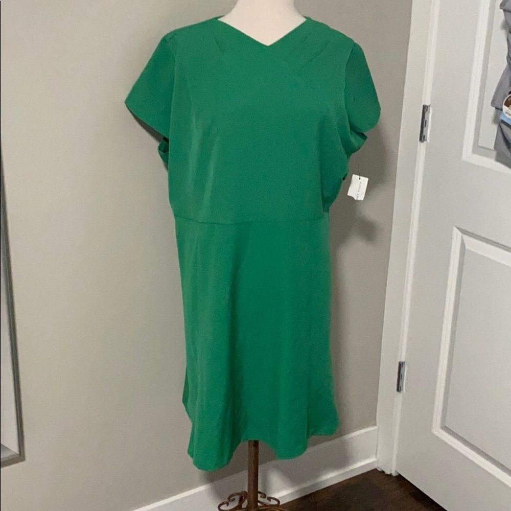 Alexia Admor green dress Size 1X NWT